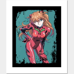 Evangelion - Asuka Langley - Vintage Posters and Art